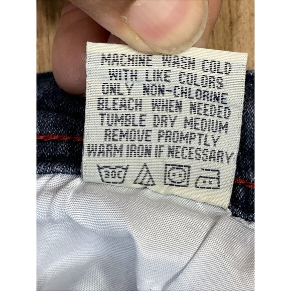 MBX Denim Jeans Men's Size 36X30 Slim Stretch Blue Distressed Dadcore Well Loved - Picture 15 of 16